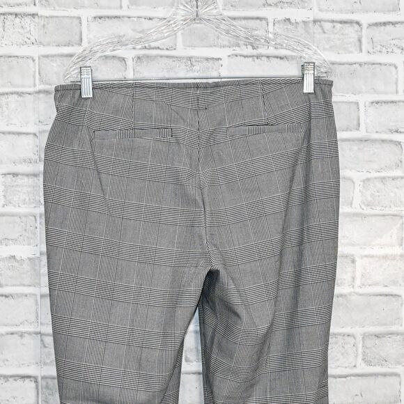 HATCH Maternity The Wide Leg Suit Pant Black White Plaid Glen size 2 $258 - Picture 7 of 9
